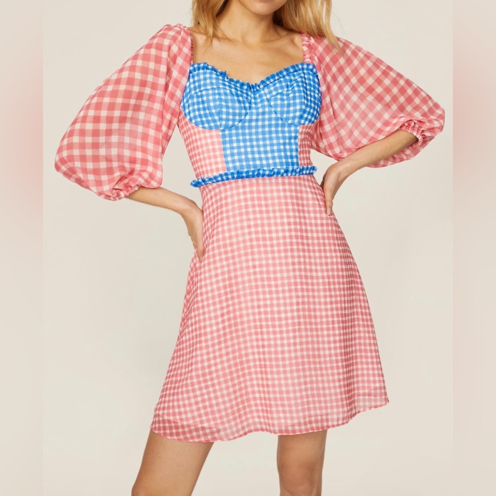 Slate & Willow Gingham Mini Dress
